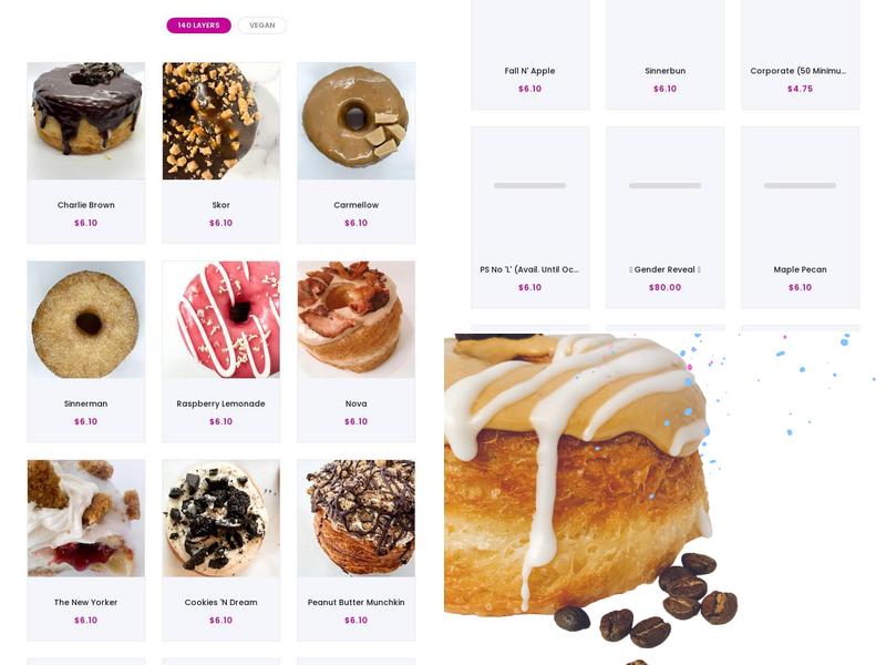 Holey Confections Menu