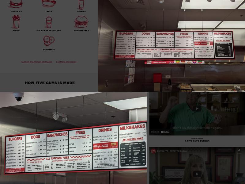 Five Guys Menu