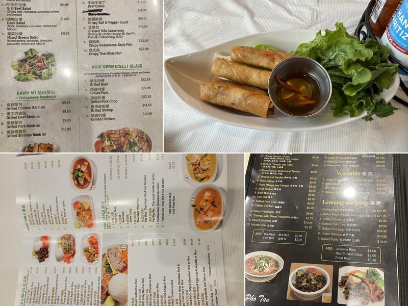 Pho Tan Menu
