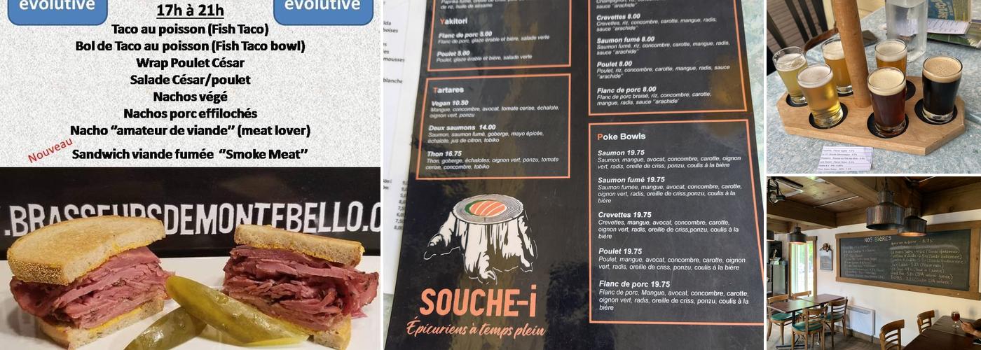 Les Brasseurs de Montebello - Pub Menu