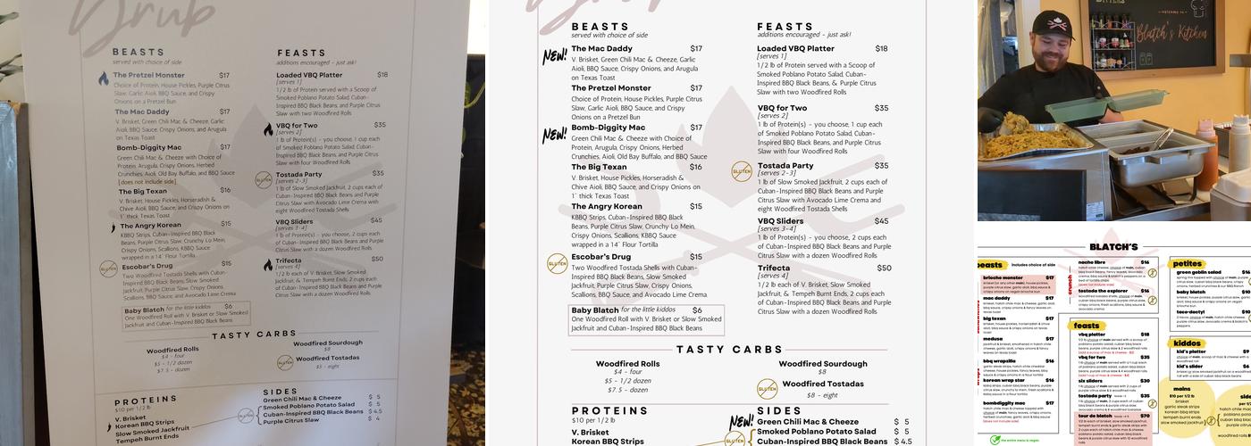 Blatch's Backyard BBQ Menu