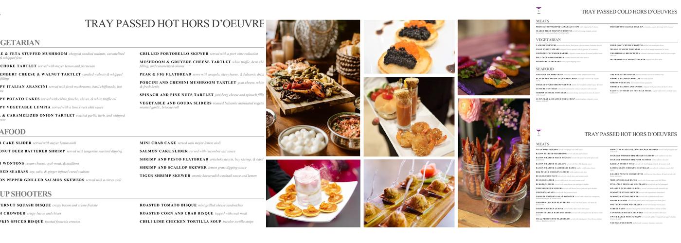 Summit Event Catering Menu