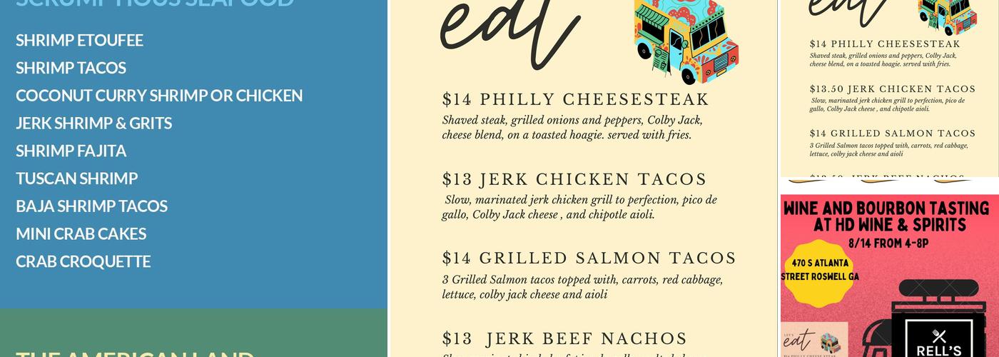 Rell's Catering Menu