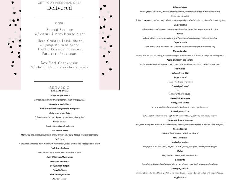 Have Some Charisma Menu