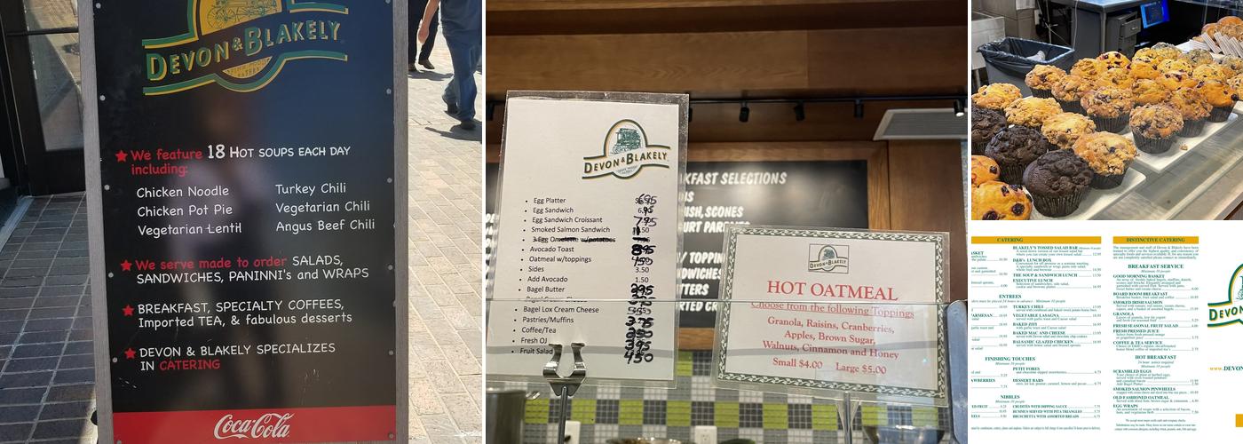 Devon & Blakely Menu