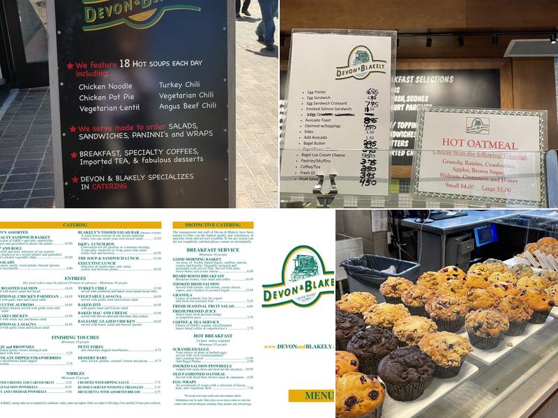 Devon & Blakely Menu