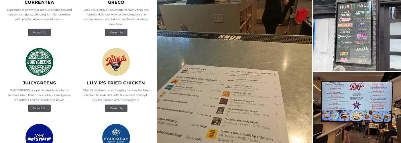 Hub Hall Menu