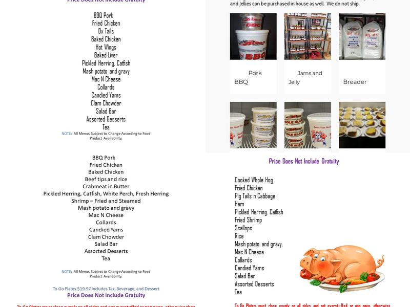 Leon Nixon Catering Menu