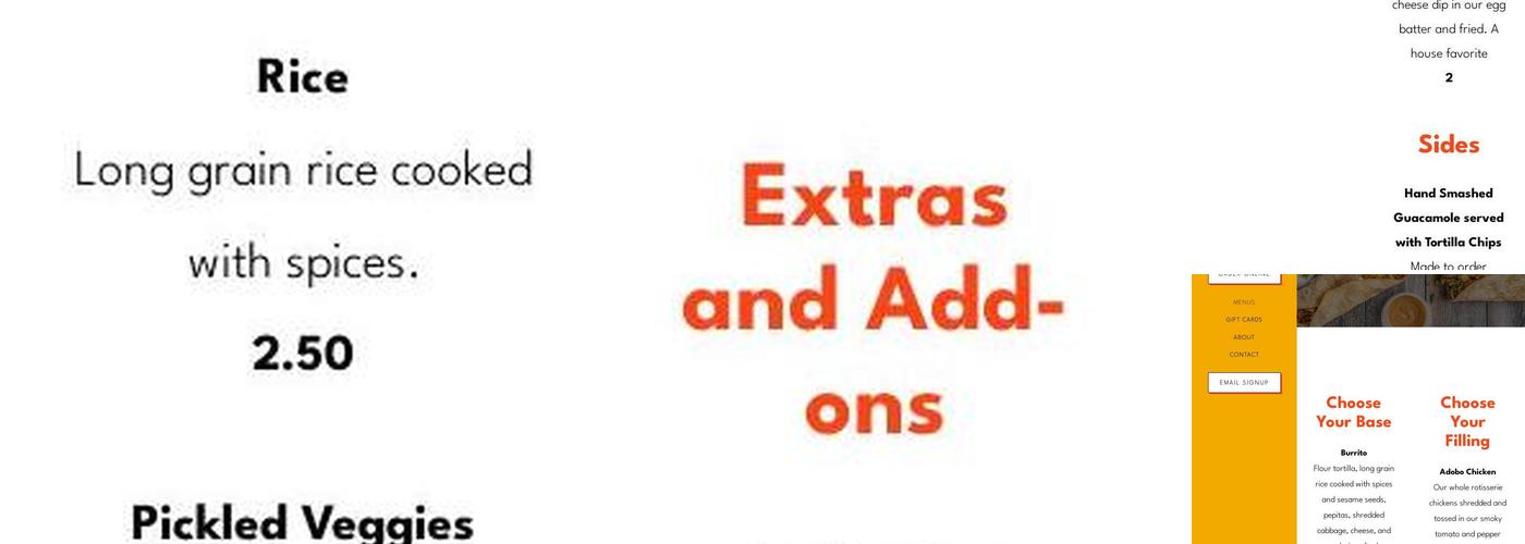 Burrito Republic Menu