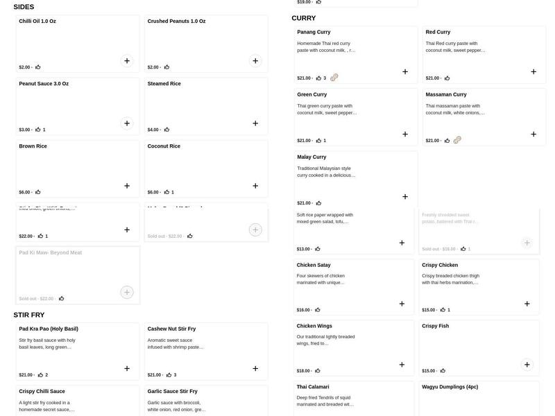 Chiang Mai Danforth Menu