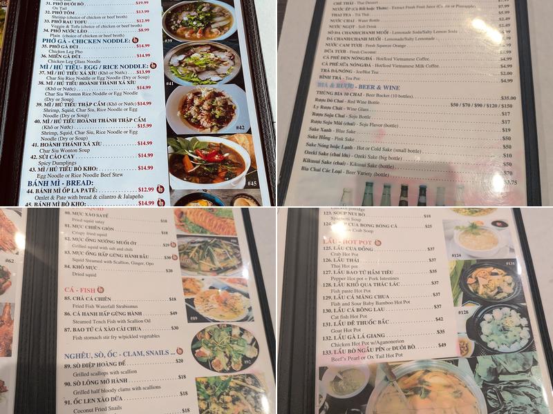 99999 Restaurant - Phở Út Nô Menu