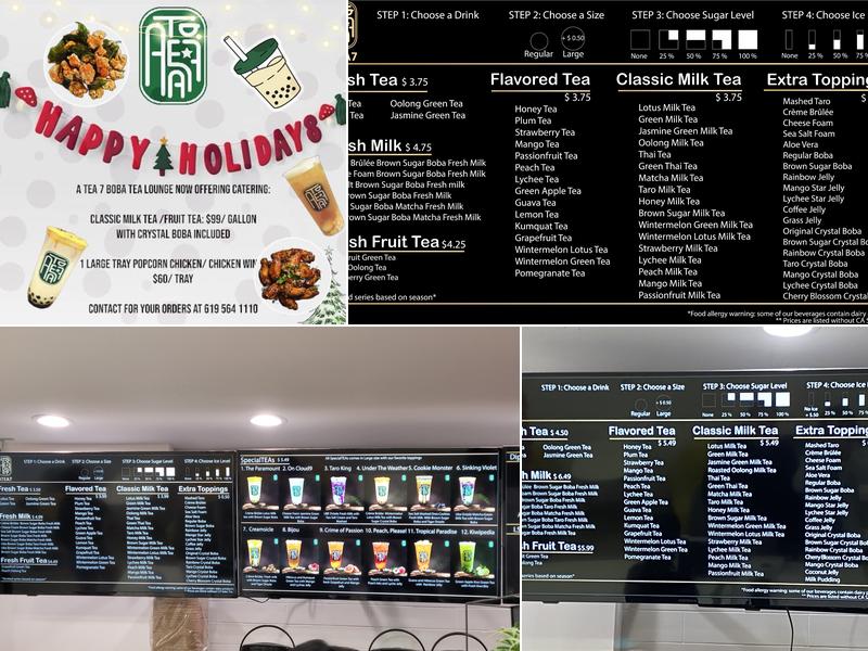 A TEA 7 Menu