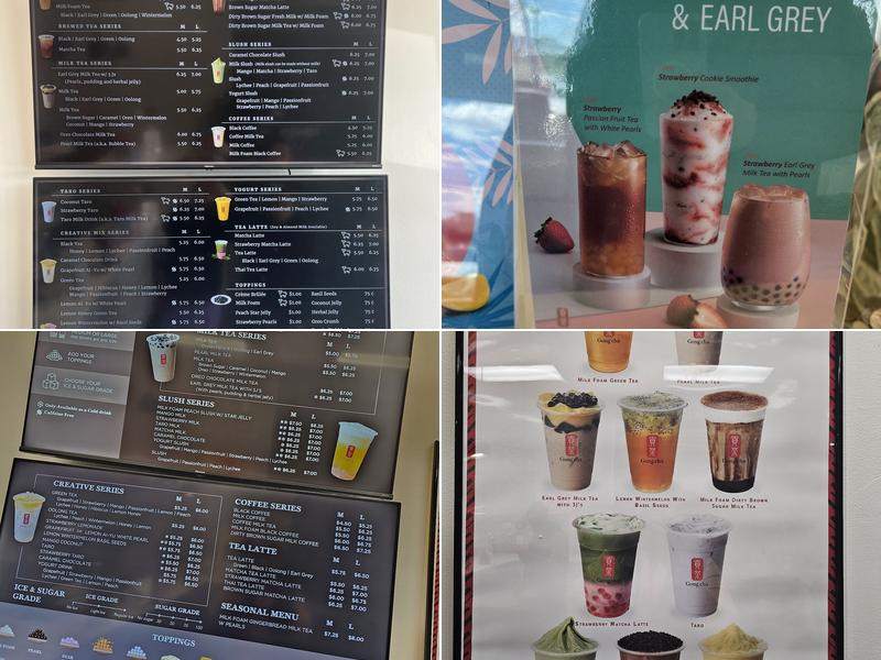 Gong Cha Menu