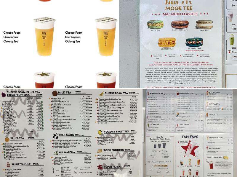 Möge Tee Menu