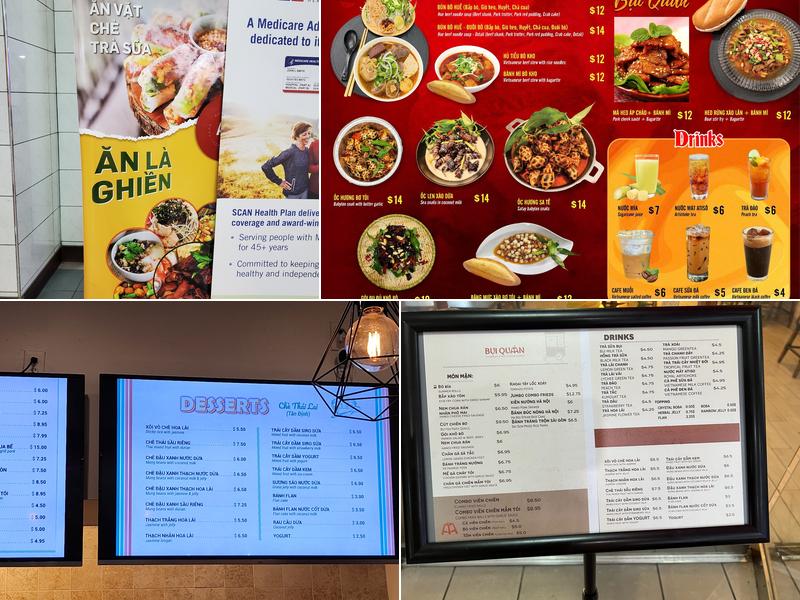 BỤI QUÁN Menu