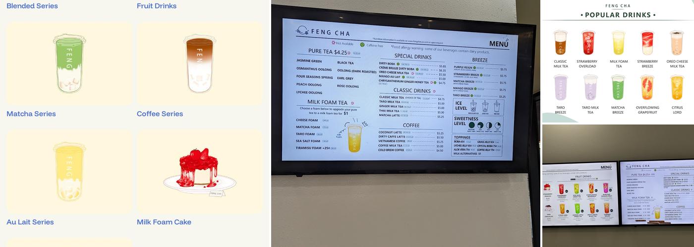 Feng Cha Menu