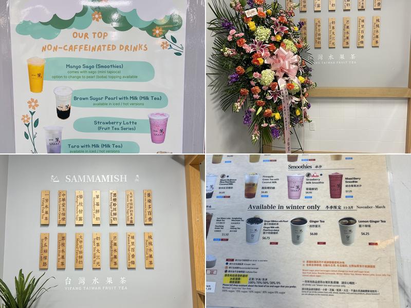 Yifang Taiwan Fruit Tea Menu