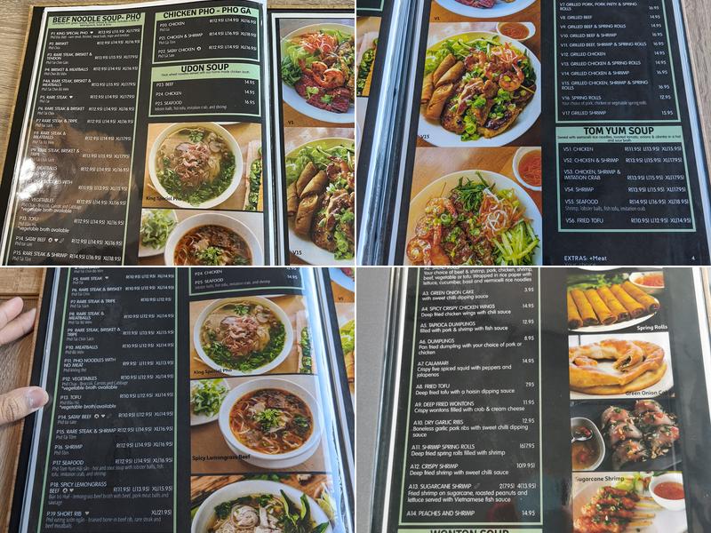 Pho King (Capilano) Menu