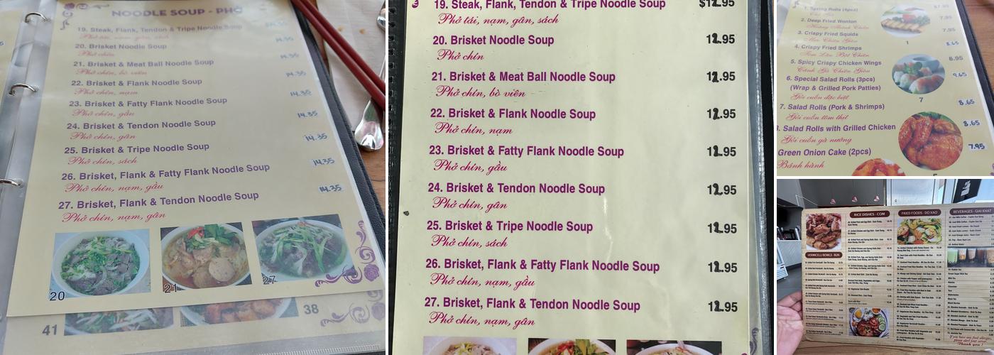 Spring Roll Kitchen Menu