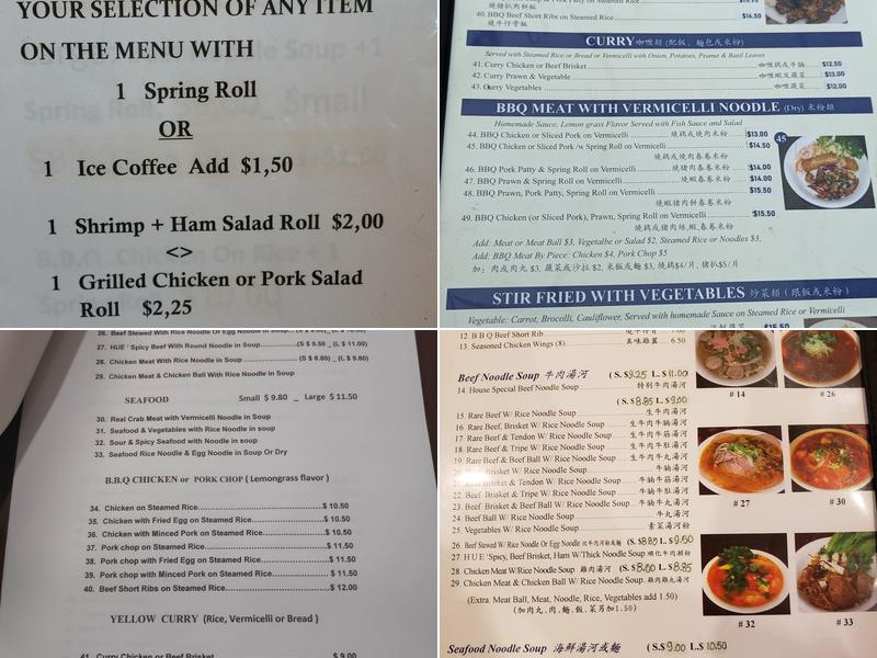 Pho Maxima Restaurant Menu