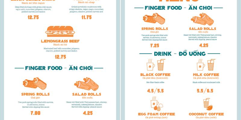 Camion Cafe - Food Truck Menu