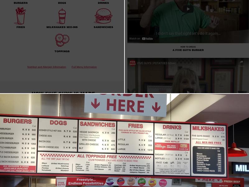 Five Guys Menu