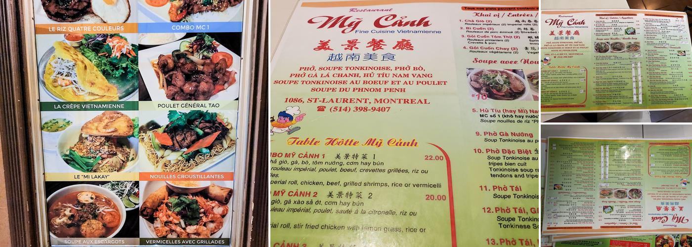 Mỹ Cảnh Menu
