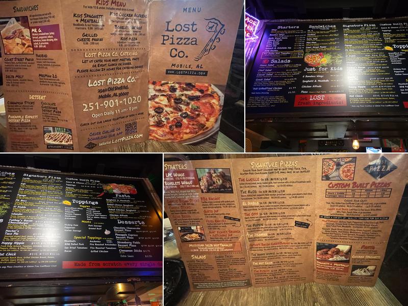 Lost Pizza Co. Mobile Midtown Menu