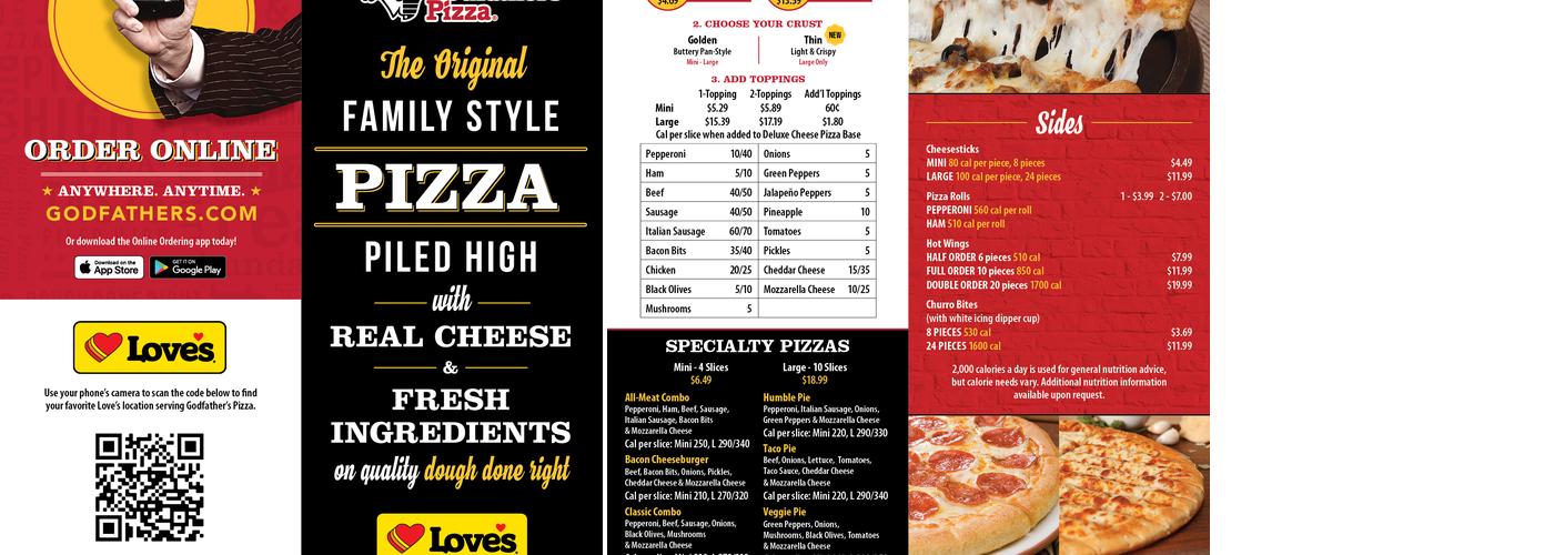 Godfather's Pizza Express Menu