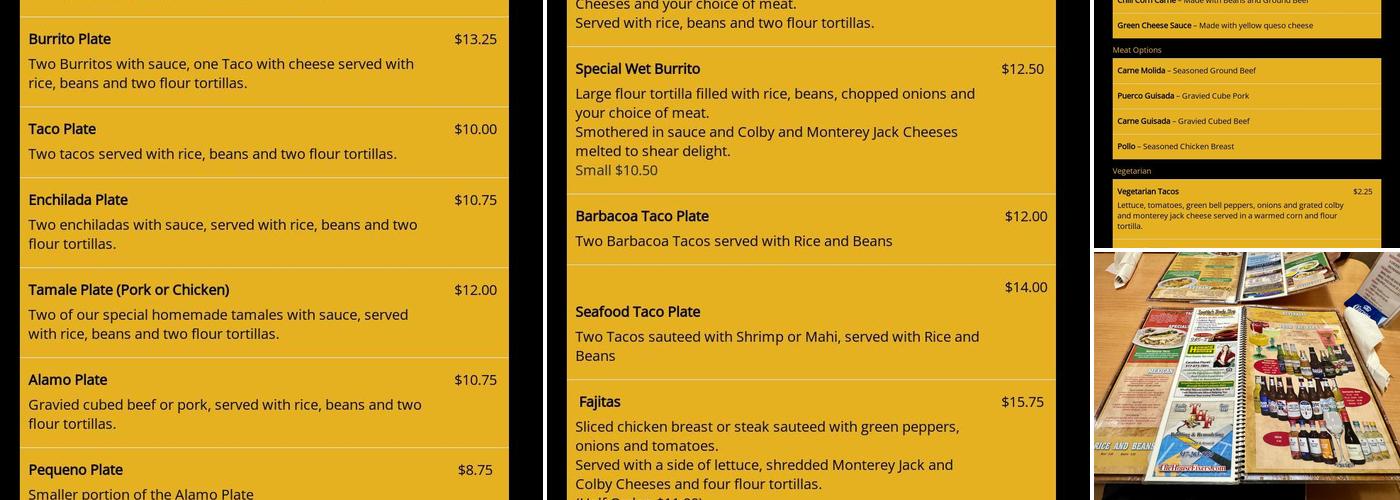 The Grasshopper-El Chapulin Menu