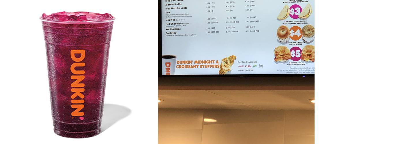 Dunkin' Menu