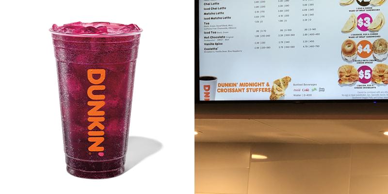 Dunkin' Menu