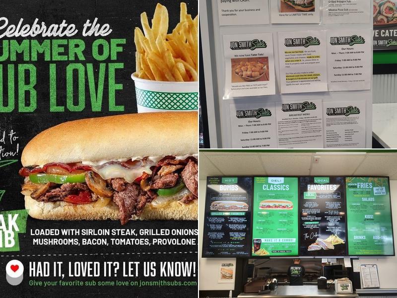 Jon Smith Subs Menu