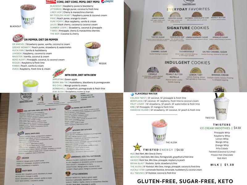 Twisted Sugar Menu
