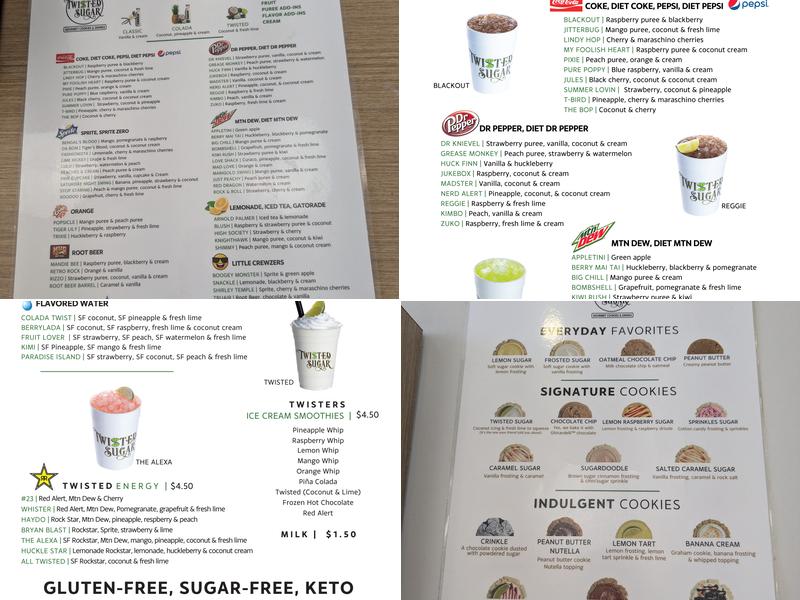 Twisted Sugar Menu