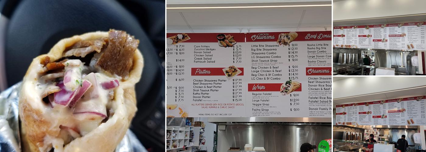 Basha Donair & Shawarma Menu