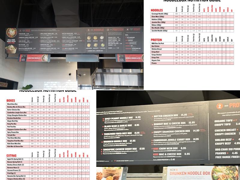 Noodlebox Menu
