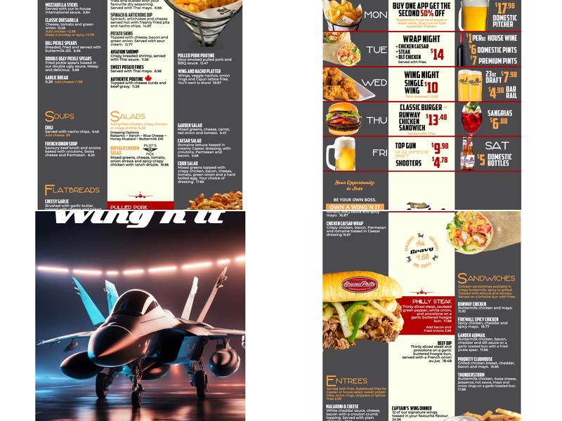 Wing'n It Menu