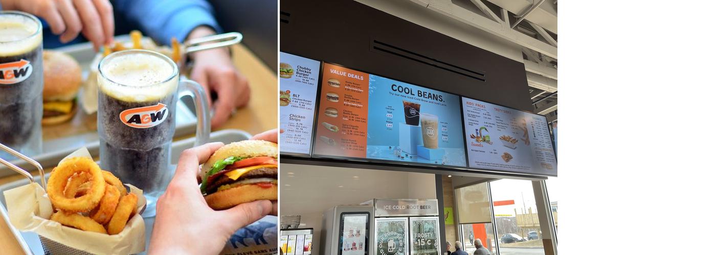 A&W Canada Menu
