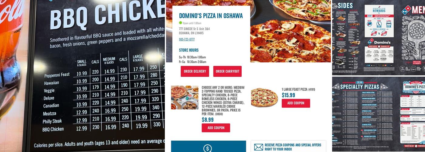 Domino's Pizza Menu