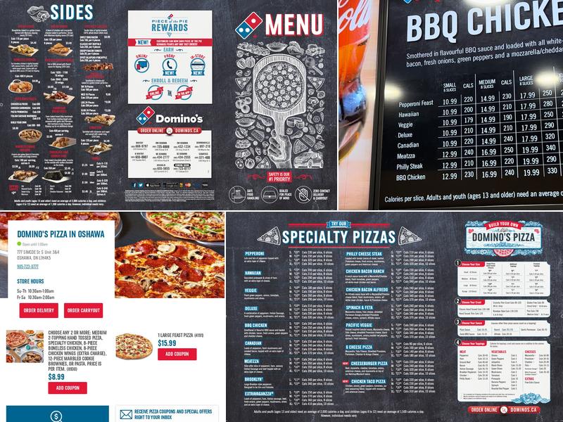 Domino's Pizza Menu