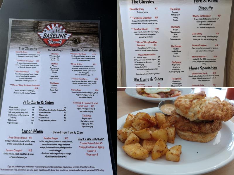 Baseline Biscuits Menu