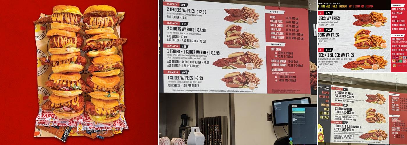 Dave's Hot Chicken Menu