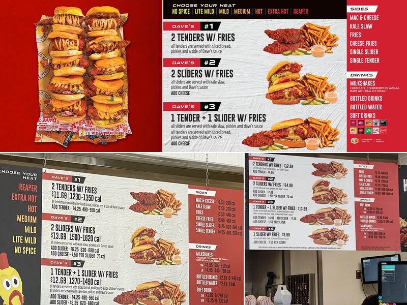Dave's Hot Chicken Menu