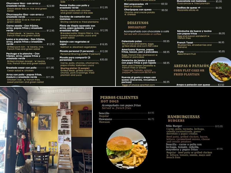 MILO CAFE & BISTRO Menu