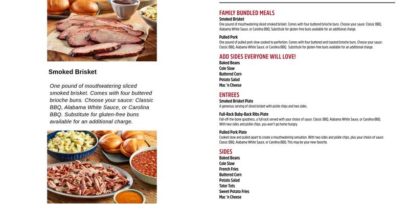 Libby's BBQ Menu