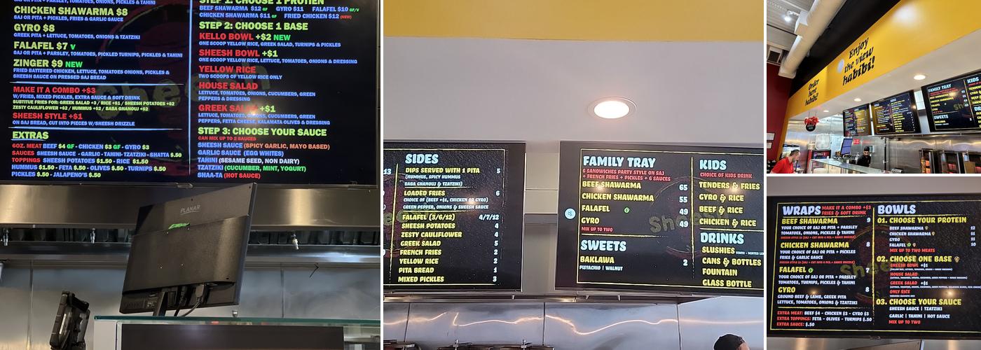 Sheesh Kitchen Menu