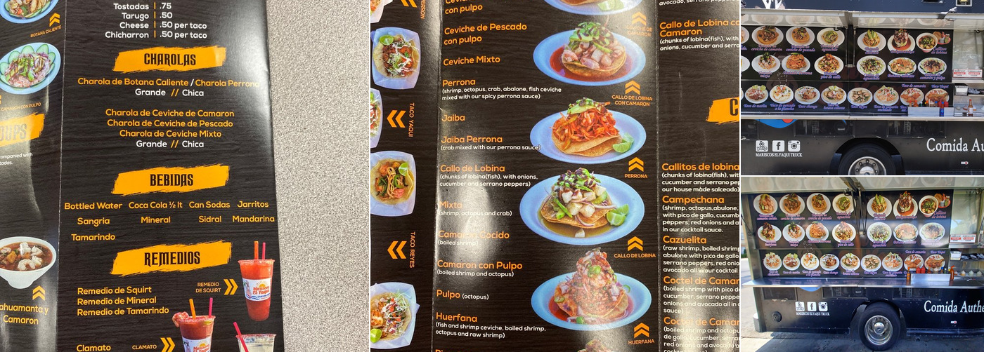 Mariscos el Yaqui Menu