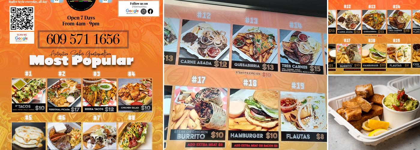 Perla de oriente kitchen Menu