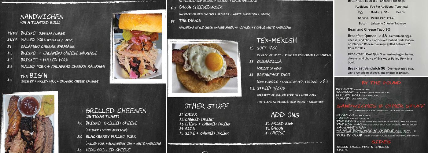 Legit-Ass Meats BBQ Menu